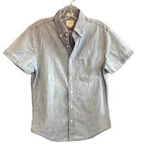 J Crew - Small - Chambray Short Sleeve Button Down